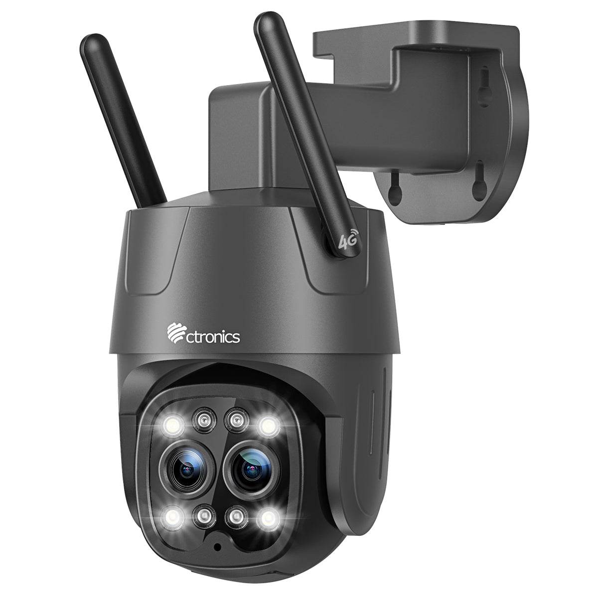 3G/4G LTE Caméra Surveillance Exterieure à Double Objectif Détection Humaine 6X Zoom Hybride Carte SIM Incluse - fr.ctronics