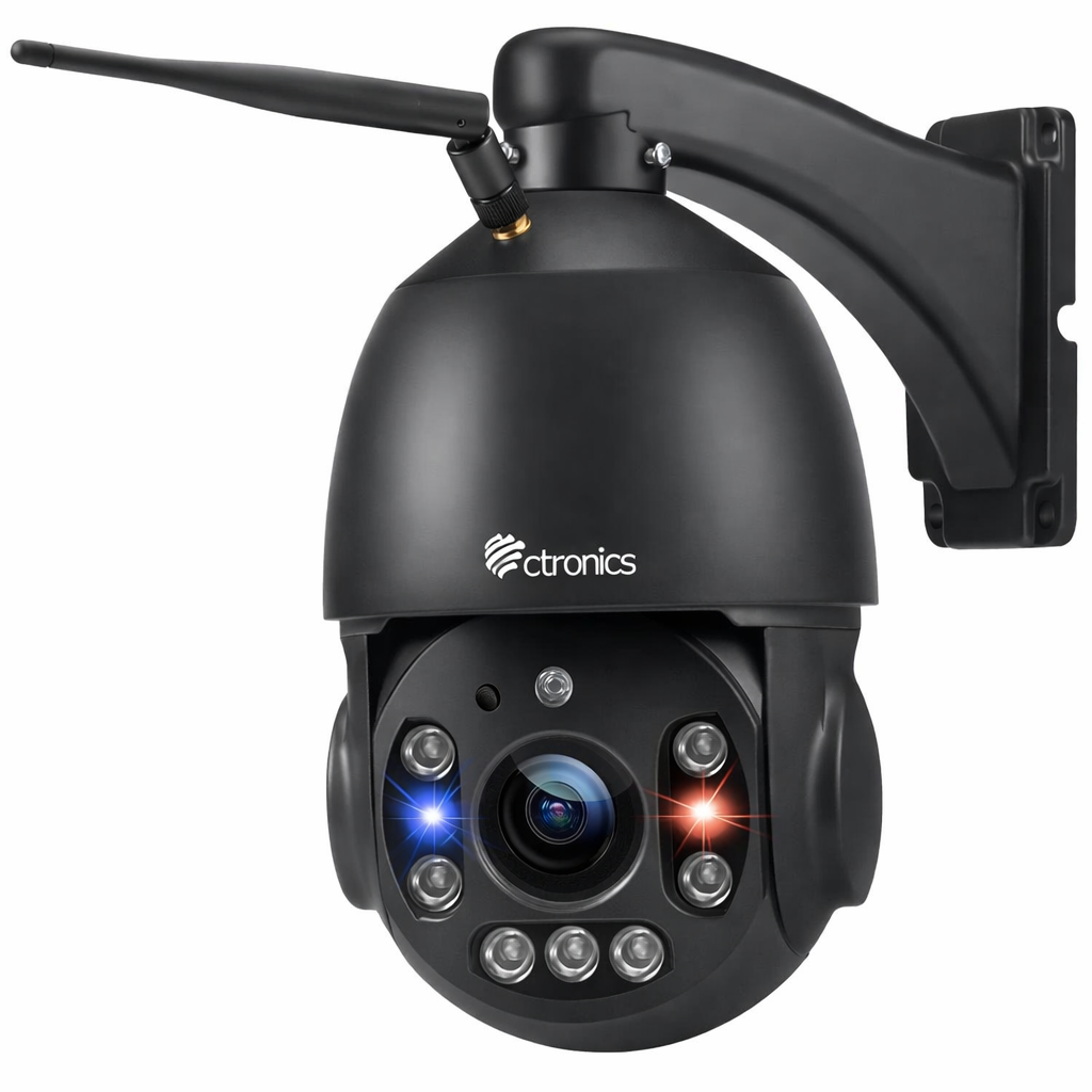 30X Zoom Optique 5MP Caméra Surveillance WiFi Extérieure Ctronics Caméra IP HD Détection Humaine Suivi de Personne Vision Nocturne 150M