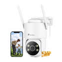 Caméra Surveillance Solaire WiFi Ctronics Double Objectif - Batterie 9800mAh + Panneau 6W - Détection Humaine PIR - Alarme Son/lumière - 7