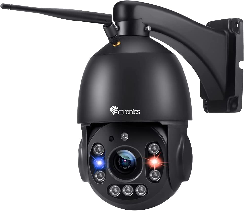 5MP Dôme Caméra Surveillance WiFi Extérieure Suivi Auto Détection Huma