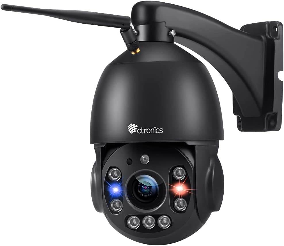 30X Zoom Optique 5MP Caméra Surveillance WiFi Extérieure Ctronics Caméra IP HD Détection Humaine Suivi de Personne Vision Nocturne 150M - fr.ctronics