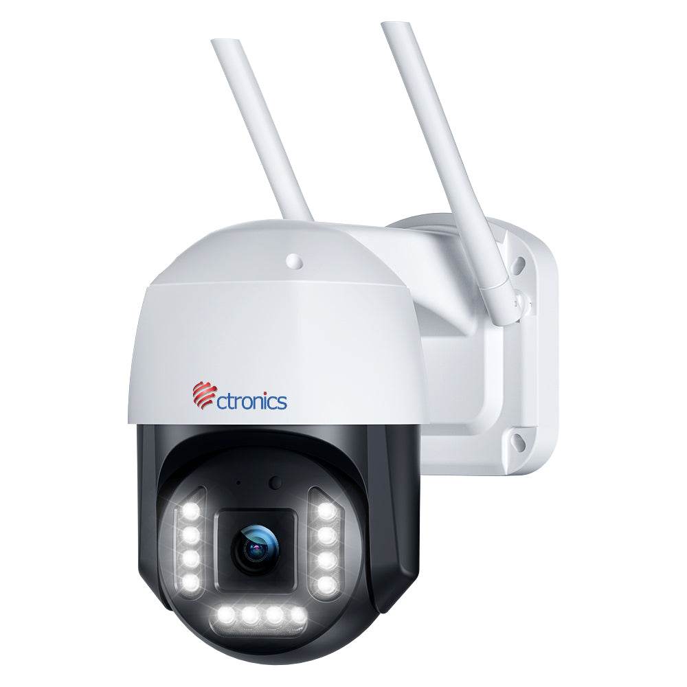 4K 8MP Caméra Surveillance 2,4/5Ghz WiFi Extérieure PTZ Caméra IP WiFi Détection Humaine/Véhicule avec Suivi Automatique - fr.ctronics