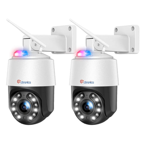 4K 8MP 16X Zoom Optique Caméra Surveillance WiFi Extérieure avec Auto Balayage/Suivi/Zoom