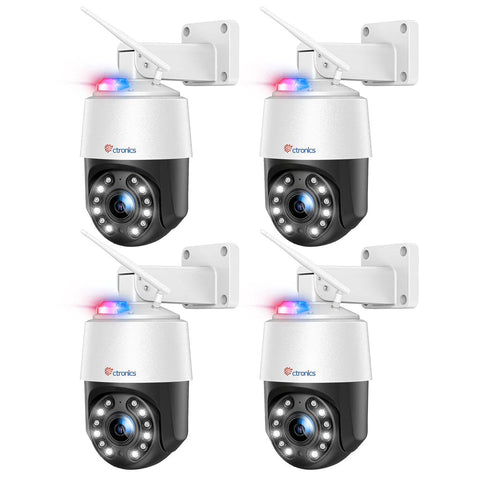 4K 8MP 16X Zoom Optique Caméra Surveillance WiFi Extérieure avec Auto Balayage/Suivi/Zoom