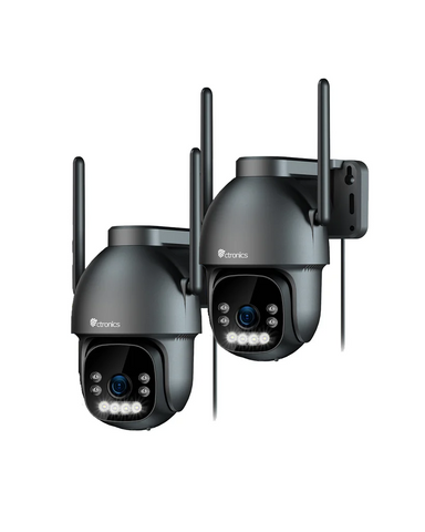 Caméra de Surveillance Extérieure 4K Ctronics - PTZ 8MP, Détection Humaine/Véhicule/Animal