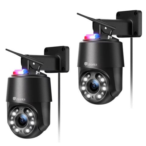 4K 8MP 16X Zoom Optique Caméra Surveillance WiFi Extérieure avec Auto Balayage/Suivi/Zoom