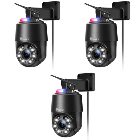 4K 8MP 16X Zoom Optique Caméra Surveillance WiFi Extérieure avec Auto Balayage/Suivi/Zoom