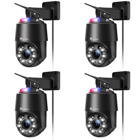4K 8MP 16X Zoom Optique Caméra Surveillance WiFi Extérieure avec Auto Balayage/Suivi/Zoom
