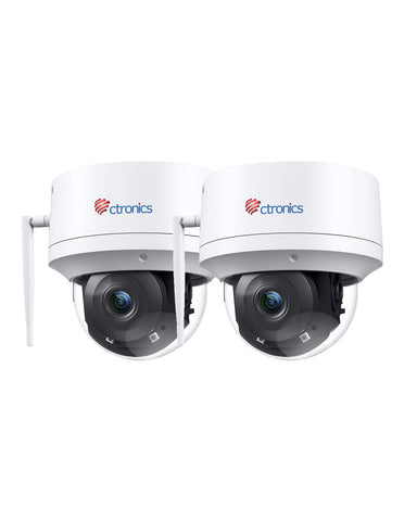 Ctronics 4K Caméra Surveillance Extérieure WiFi 2,4/5GHz, Suivi Auto Humains/Véhicules/Animaux, Vision Nocturne UHD