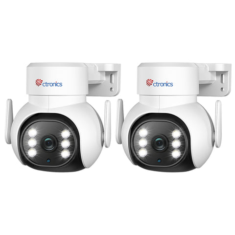 Ctronics 6X zoom hybride double objectif 1080P HD Wi-Fi caméra de surveillance