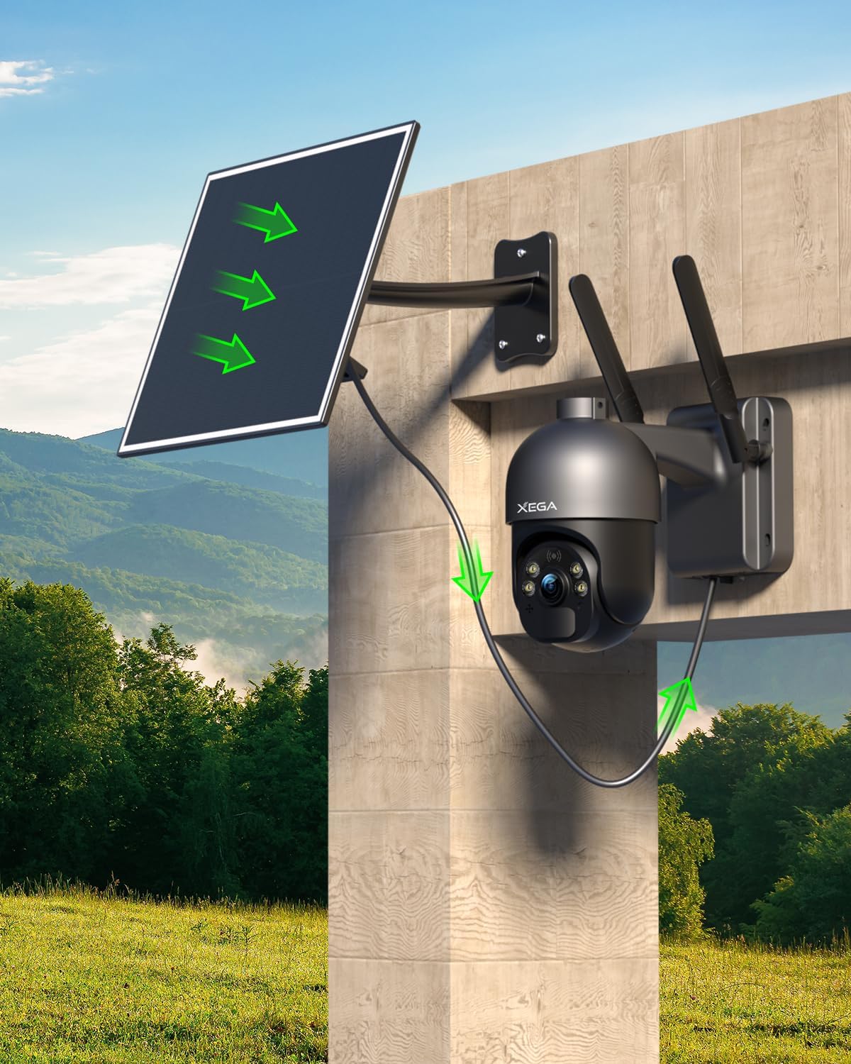 Ctronics Support de montage divisé pour panneaux solaires