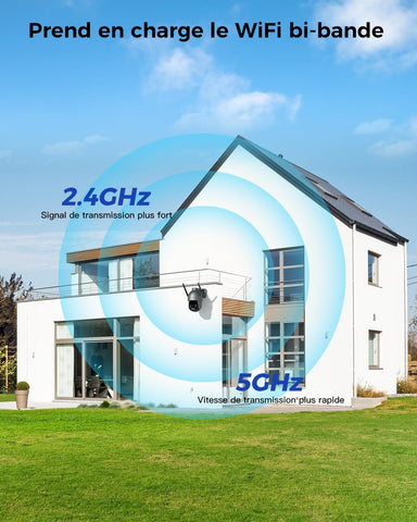 Caméra de Surveillance Extérieure 4K Ctronics - PTZ 8MP, Détection Humaine/Véhicule/Animal