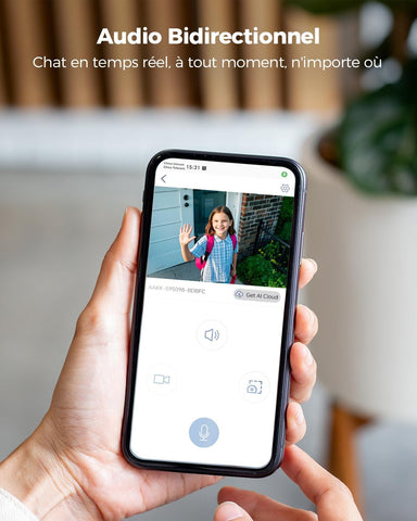 Ctronics Caméra de surveillance sans fil à double objectif 4G LTE Batterie 15600mAh et panneau solaire 8W