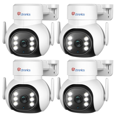 Ctronics 6X zoom hybride double objectif 1080P HD Wi-Fi caméra de surveillance