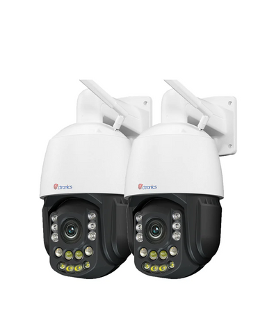 Ctronics 4K 30X 3D Zoom Optique Caméra Surveillance Extérieure, 180M Nuit Vision & Auto Cruise & Zoom