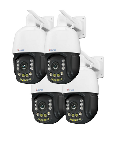 Ctronics 4K 30X 3D Zoom Optique Caméra Surveillance Extérieure, 180M Nuit Vision & Auto Cruise & Zoom