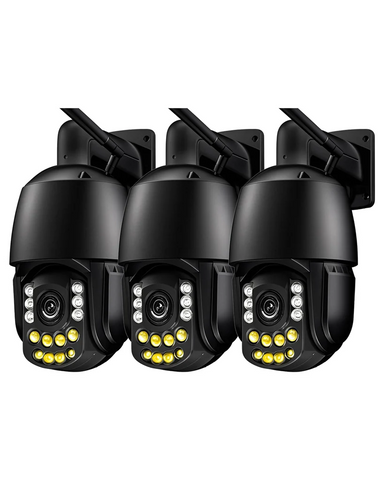 Ctronics 4K 30X 3D Zoom Optique Caméra Surveillance Extérieure, 180M Nuit Vision & Auto Cruise & Zoom