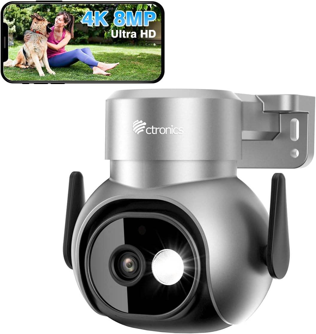 4K 8MP HD PTZ caméra extérieure 6MP Double Objectif écran AI 4K 8MP HD PTZ caméra extérieure 6MP Double Objectif écran AI