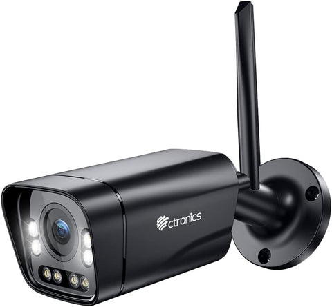 4K 8MP Caméra Surveillance WiFi Exterieure avec Détection Véhicule/Humaine 5X Zoom Numérique