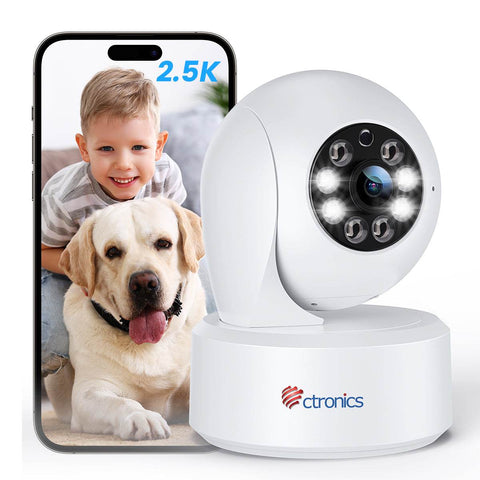 Lot de 2 Caméras 2K WiFi 360° avec Détection Humaine AI Lot de 2 Caméras 2K WiFi 360° avec Détection Humaine AI