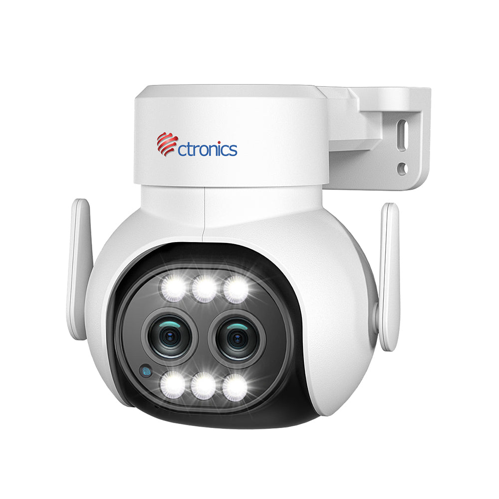 6x Zoom Hybride PTZ Caméra Surveillance WiFi Extérieur à Double Objectif Caméra IP Détection Humanoïde Suivi Auto