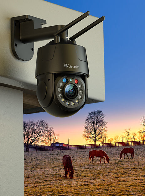 4K 8MP 5X Zoom Optique Caméra Surveillance WiFi Extérieure 2,4/5 GHz