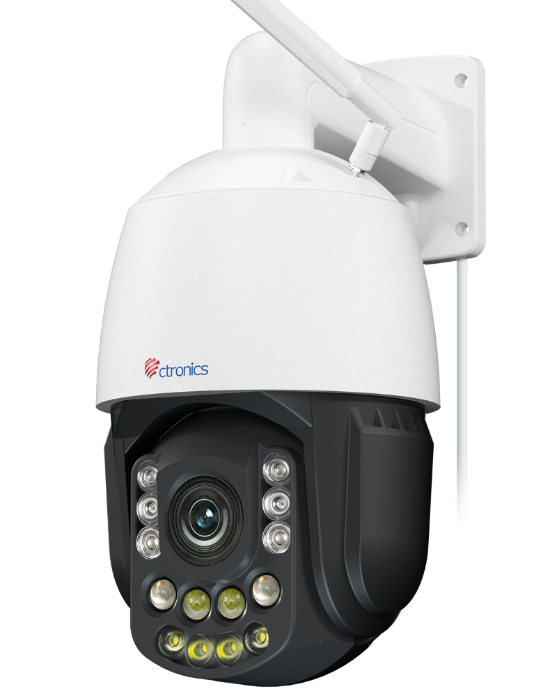 Ctronics 4K 30X 3D Zoom Optique Caméra Surveillance Extérieure, 180M Nuit Vision & Auto Cruise & Zoom