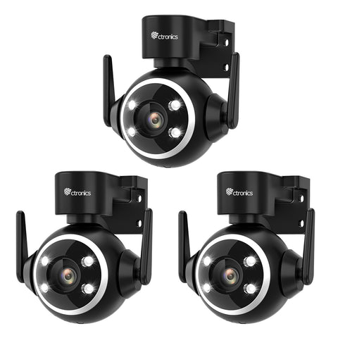 2.5K 4MP Caméra Surveillance WiFi Extérieure 2,4/5GHz PTZ Caméra IP 360° Vision Nocturne Couleur