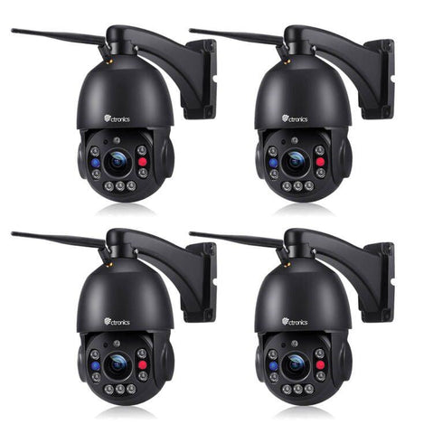 30X Zoom Optique 5MP Caméra Surveillance WiFi Extérieure Ctronics Caméra IP HD Détection Humaine Suivi de Personne Vision Nocturne 150M