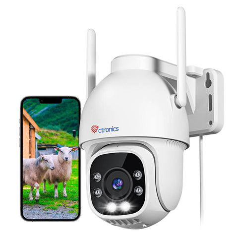 Ctronics 3G/4G LTE Caméra de Surveillance Extérieure avec Carte Sim Vision Nocturne Couleur 30M