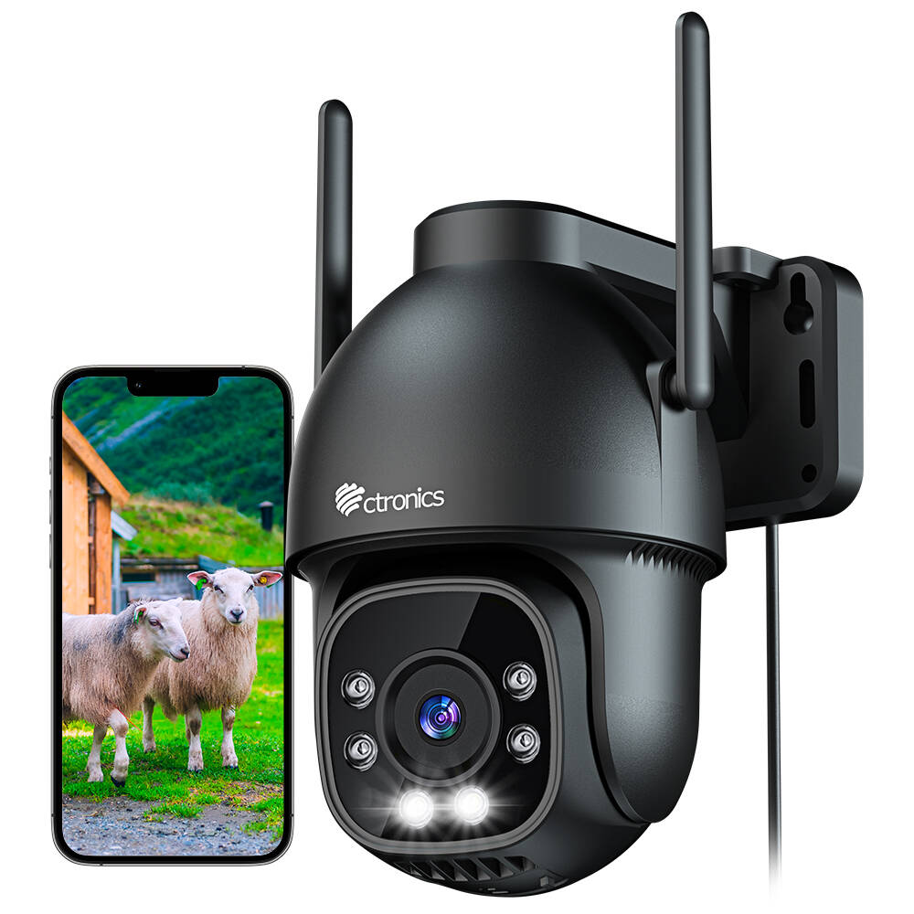 Ctronics 3G/4G LTE Caméra de Surveillance Extérieure avec Carte Sim Vision Nocturne Couleur 30M