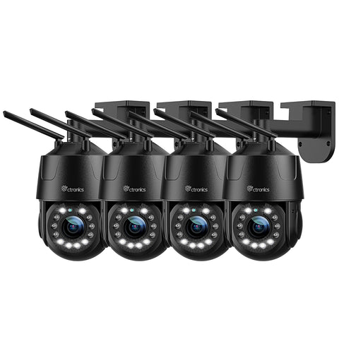 4K 8MP 5X Zoom Optique Caméra Surveillance WiFi Extérieure 2,4/5 GHz WiFi Caméra IP Détection Humain/Véhicule/Animaux