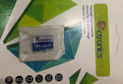 Ctronics Carte Micro SD 64G pour la caméra Surveillance