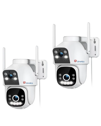 Caméra intelligente 4G LTE à double objectif avec Zoom 4X et vision nocturne couleur
