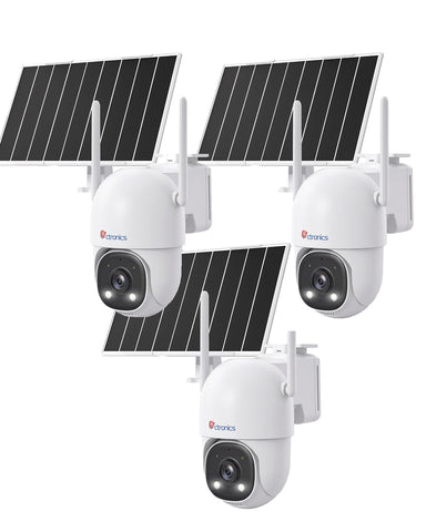 Ctronics 4G Caméra de Surveillance Suivi Auto 30m, 24/7 AOV Solaire,13500mAh,Vision Nocturne ,Détection Humaine
