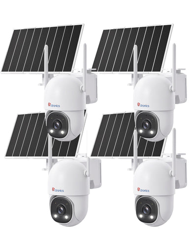 Ctronics 4G Caméra de Surveillance Suivi Auto 30m, 24/7 AOV Solaire,13500mAh,Vision Nocturne ,Détection Humaine