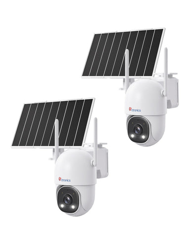Ctronics 4G Caméra de Surveillance Suivi Auto 30m, 24/7 AOV Solaire,13500mAh,Vision Nocturne ,Détection Humaine