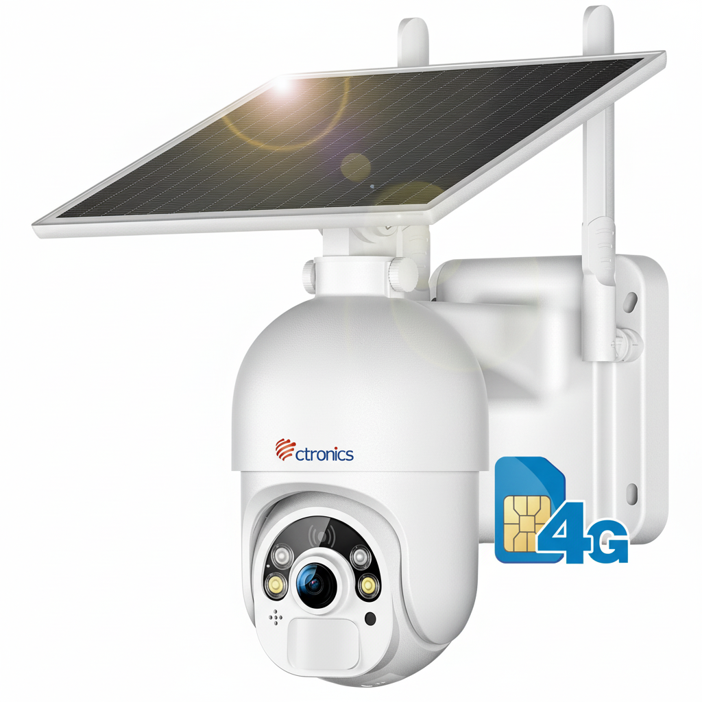 Ctronics Caméra Solaire 4G Sans WiFi