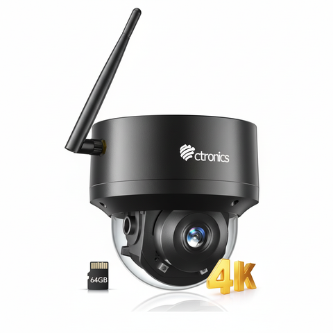 Ctronics 4K Caméra Surveillance Extérieure WiFi