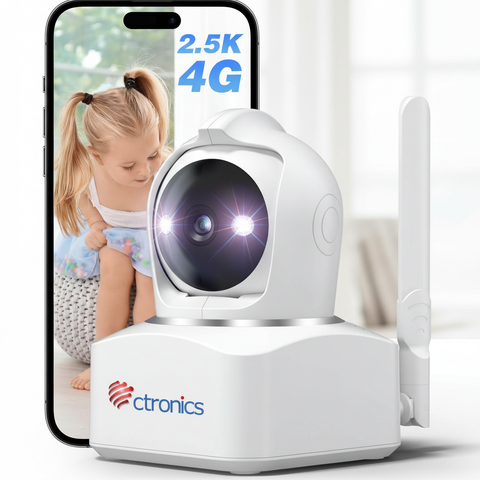 4MP 4G LTE Caméra Surveillance Intérieure