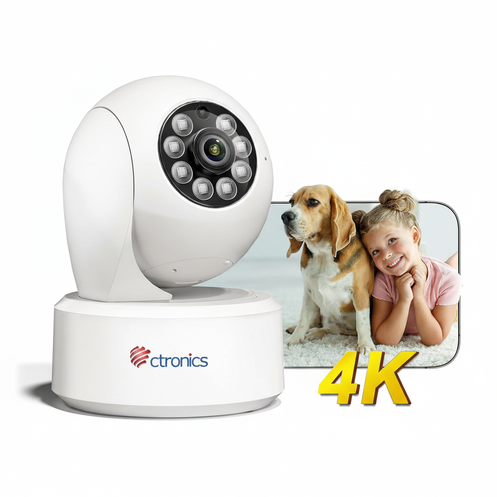 4K 8MP Intérieure Surveillance Caméra