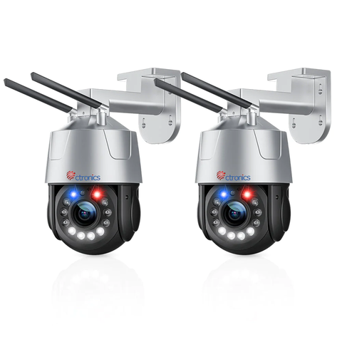 Ctronics 30X Zoom Optique 5MP Caméra Surveillance WiFi Exterieure Caméra IP WiFi PTZ 50m Couleur Vision Nocturne