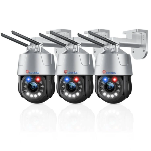 Ctronics 30X Zoom Optique 5MP Caméra Surveillance WiFi Exterieure Caméra IP WiFi PTZ 50m Couleur Vision Nocturne
