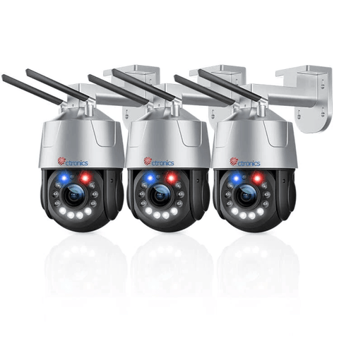 Ctronics Caméra Surveillance WiFi Extérieure 6X Zoom Hybride - PTZ Avec Suivi Auto Et Double Objectif