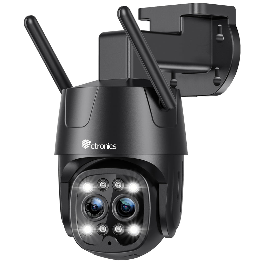 30X Zoom Optique 5MP Caméra Surveillance WiFi Extérieure Ctronics Caméra IP  HD Détection Humaine Suivi de Personne Vision Nocturne 150M