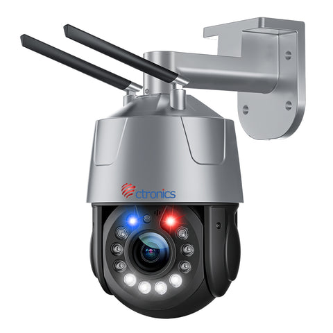 Ctronics 3G/4G LTE 5MP Caméra Surveillance Extérieure 30X Zoom Optique IP Caméra Carte SIM Vision Nocturne Couleur 150M