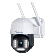 4K 8MP Caméra Surveillance 2,4/5Ghz WiFi Extérieure PTZ Caméra IP WiFi Détection Humaine/Véhicule avec Suivi Automatique - fr.ctronics