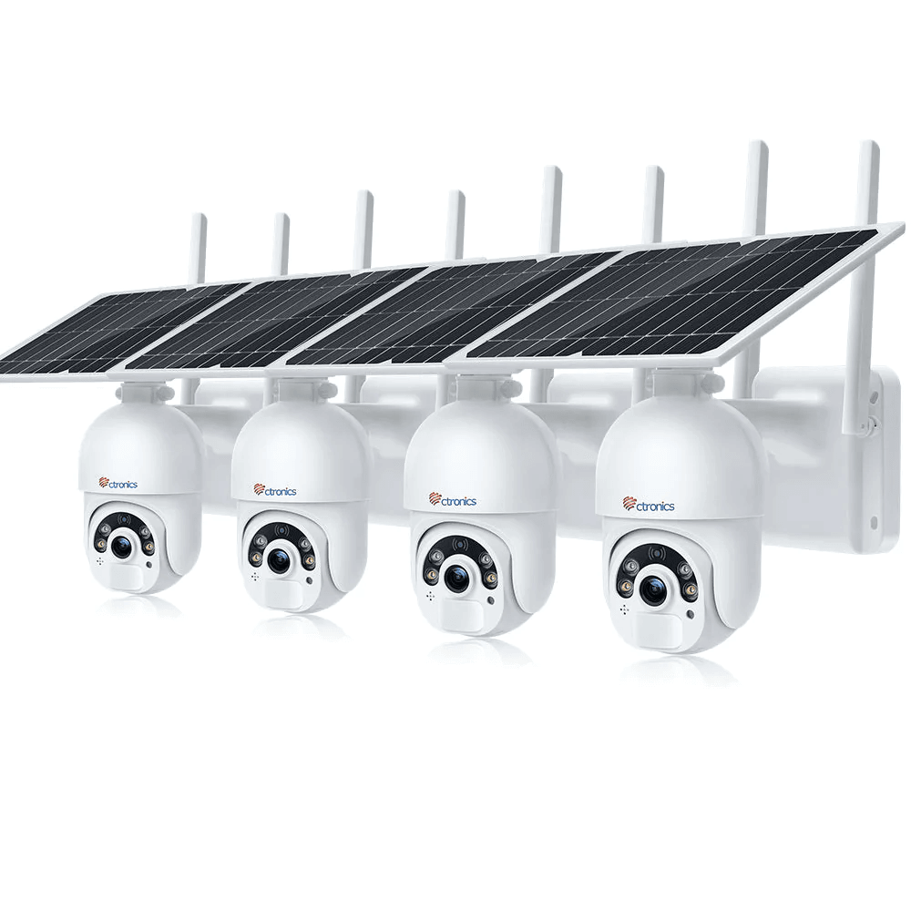 2K Caméra Surveillance Wifi Extérieur Sans Fil Solaire,3Mp