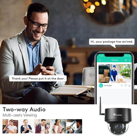 Mini Caméra WiFi 1080P – Grand Angle 150°, Vision Nocturne 15 M, Détection De Mouvement, Pour Intérieur/extérieur