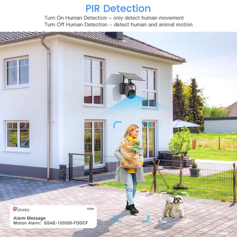 Ctronics 3G/4G LTE Caméra Surveillance Exterieure à Double Objectif, IP Ctronics 3G/4G LTE Caméra Surveillance Exterieure à Double Objectif, IP